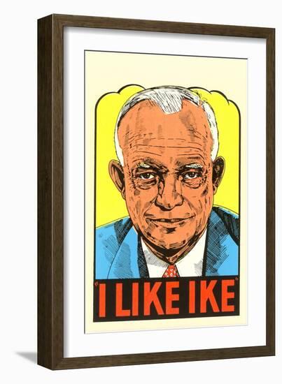 I Like Ike Political Sticker-null-Framed Giclee Print