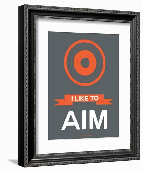 I Like to Aim 1-NaxArt-Framed Art Print