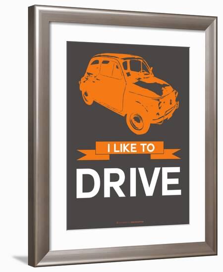 I Like to Drive Beetle 4-NaxArt-Framed Art Print