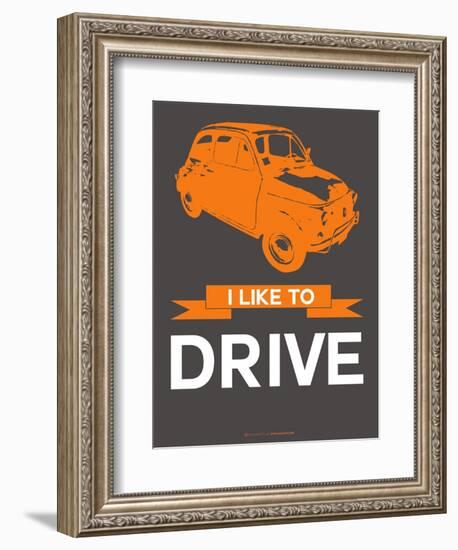 I Like to Drive Beetle 4-NaxArt-Framed Art Print