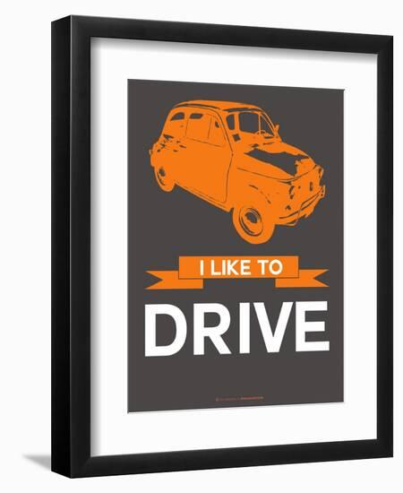 I Like to Drive Beetle 4-NaxArt-Framed Art Print