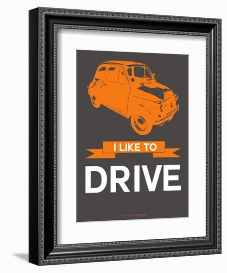 I Like to Drive Beetle 4-NaxArt-Framed Art Print