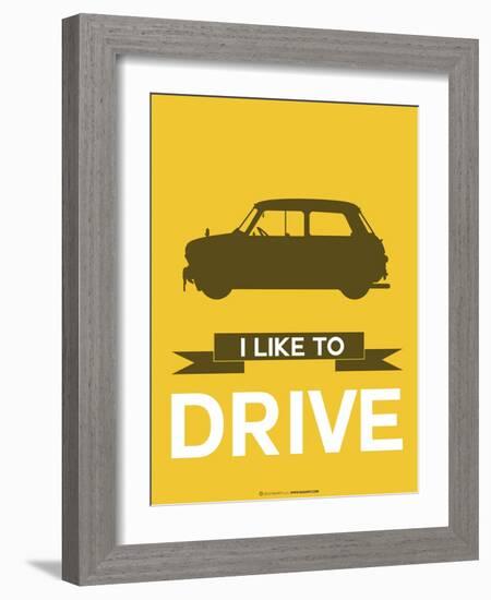 I Like to Drive Mini Cooper 1-NaxArt-Framed Art Print