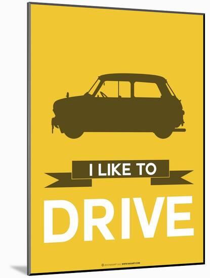 I Like to Drive Mini Cooper 1-NaxArt-Mounted Art Print