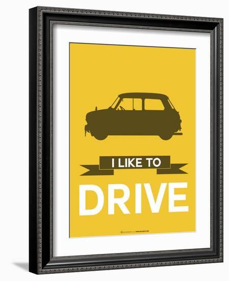 I Like to Drive Mini Cooper 1-NaxArt-Framed Art Print