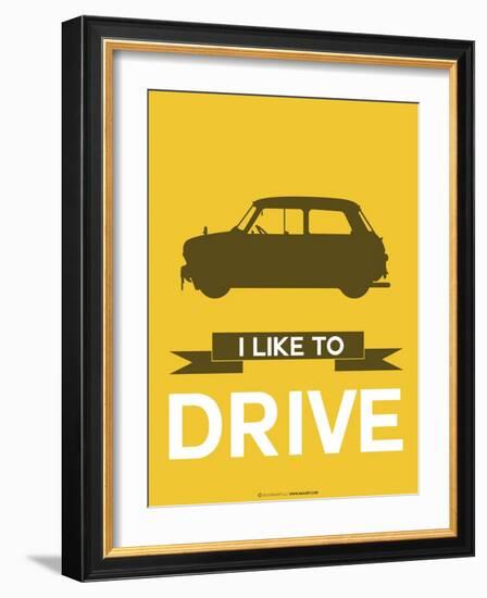 I Like to Drive Mini Cooper 1-NaxArt-Framed Art Print