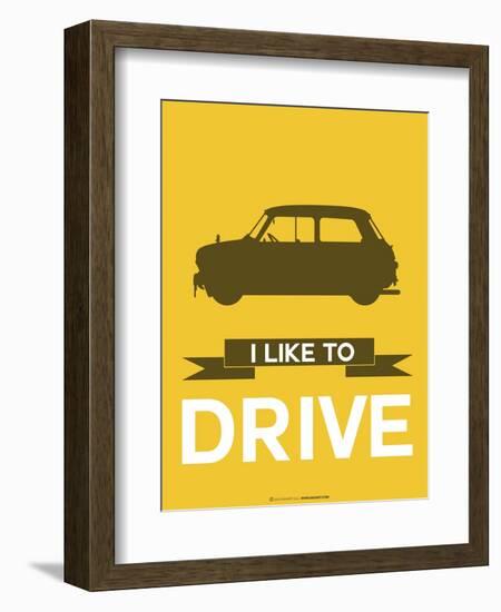 I Like to Drive Mini Cooper 1-NaxArt-Framed Art Print