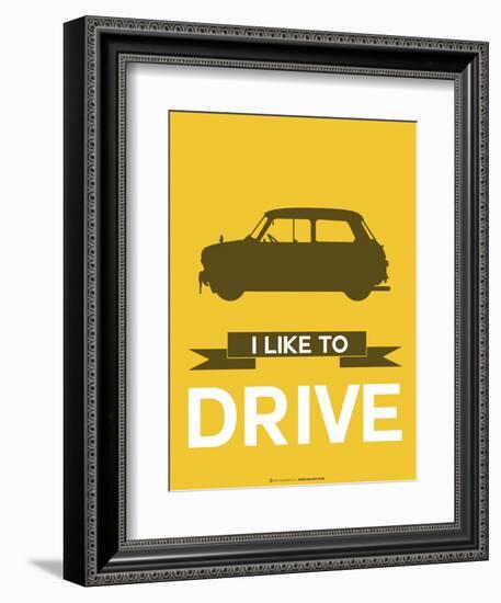 I Like to Drive Mini Cooper 1-NaxArt-Framed Art Print