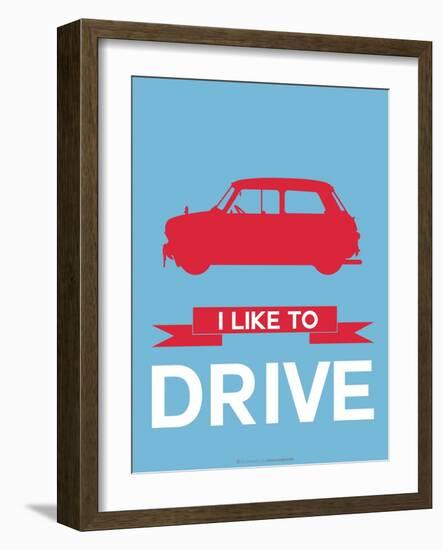 I Like to Drive Mini Cooper 3-NaxArt-Framed Art Print