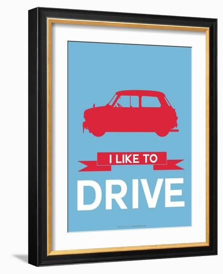 I Like to Drive Mini Cooper 3-NaxArt-Framed Art Print