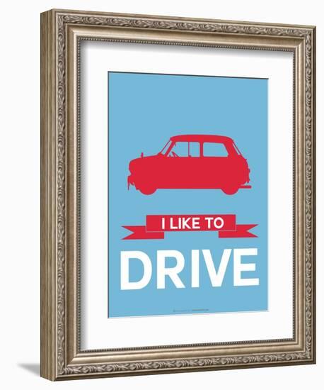 I Like to Drive Mini Cooper 3-NaxArt-Framed Art Print