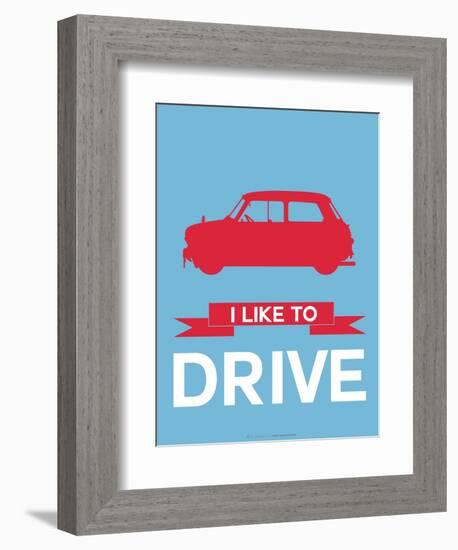 I Like to Drive Mini Cooper 3-NaxArt-Framed Art Print