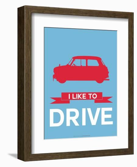 I Like to Drive Mini Cooper 3-NaxArt-Framed Art Print