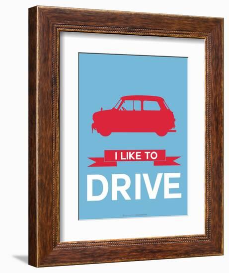 I Like to Drive Mini Cooper 3-NaxArt-Framed Art Print