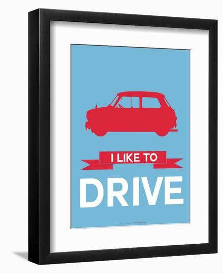 I Like to Drive Mini Cooper 3-NaxArt-Framed Art Print