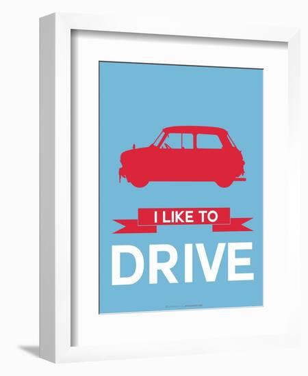 I Like to Drive Mini Cooper 3-NaxArt-Framed Art Print