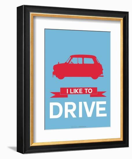 I Like to Drive Mini Cooper 3-NaxArt-Framed Art Print