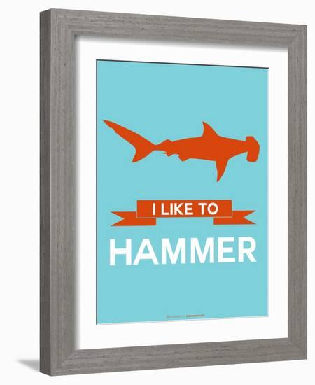 I Like to Hammer 1-NaxArt-Framed Art Print