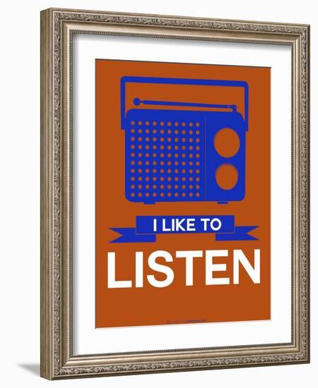 I Like to Listen 1-NaxArt-Framed Art Print