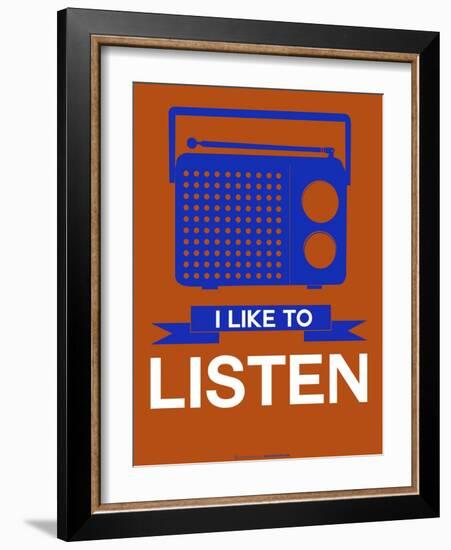 I Like to Listen 1-NaxArt-Framed Art Print