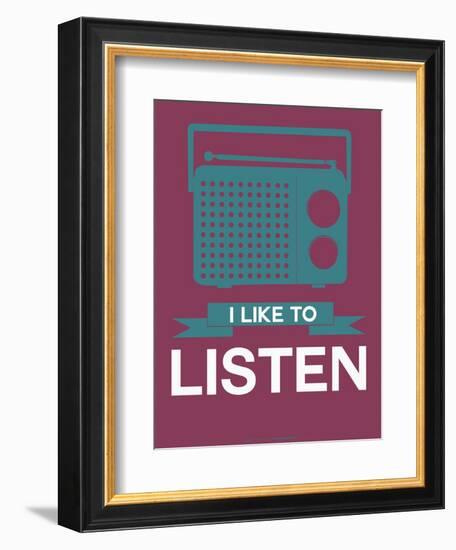 I Like to Listen 3-NaxArt-Framed Premium Giclee Print