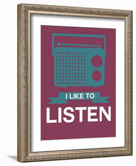 I Like to Listen 3-NaxArt-Framed Art Print