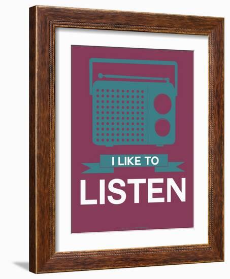 I Like to Listen 3-NaxArt-Framed Art Print