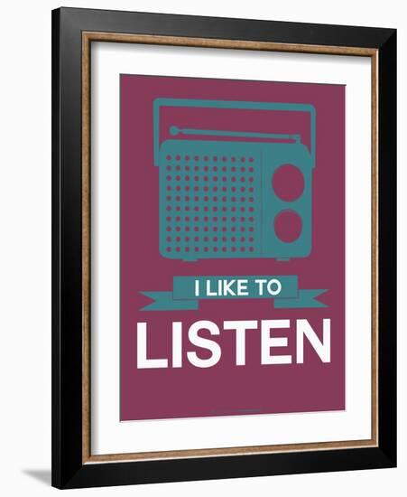 I Like to Listen 3-NaxArt-Framed Art Print