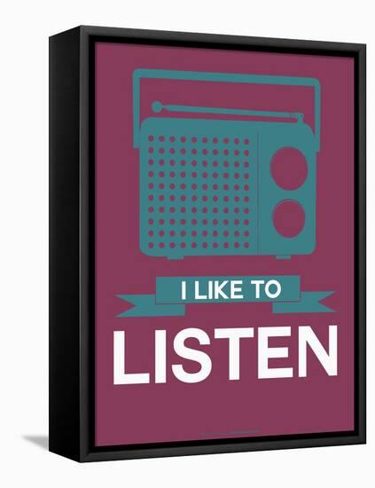 I Like to Listen 3-NaxArt-Framed Stretched Canvas