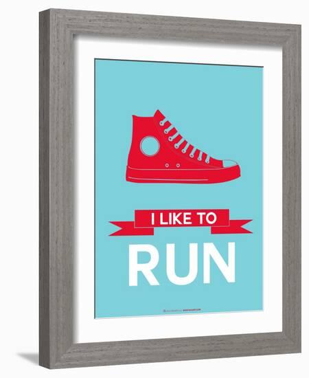 I Like to Run 1-NaxArt-Framed Art Print