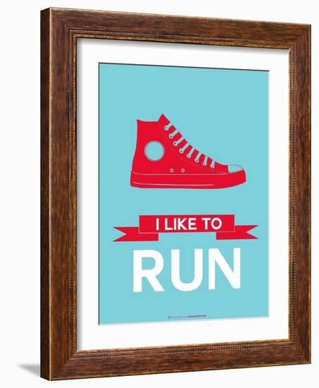 I Like to Run 1-NaxArt-Framed Art Print