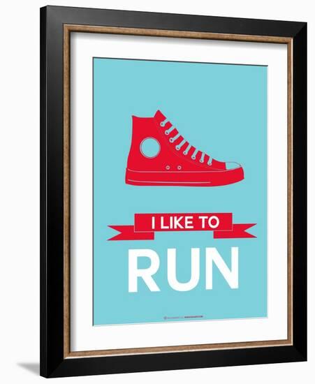 I Like to Run 1-NaxArt-Framed Art Print