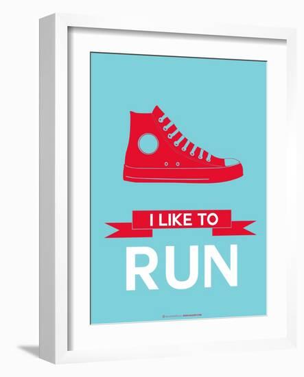 I Like to Run 1-NaxArt-Framed Art Print