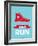 I Like to Run 1-NaxArt-Framed Art Print