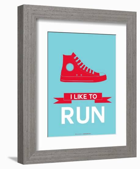 I Like to Run 1-NaxArt-Framed Art Print