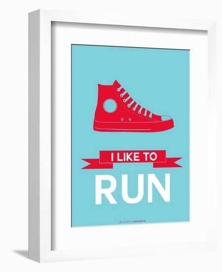 I Like to Run 1-NaxArt-Framed Art Print