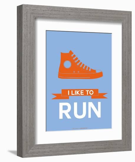 I Like to Run 3-NaxArt-Framed Art Print