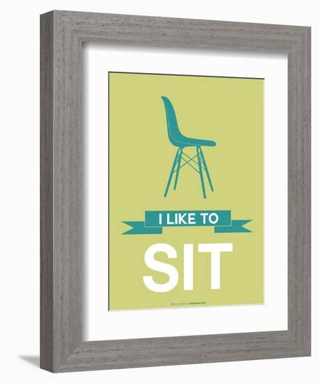 I Like to Sit 2-NaxArt-Framed Art Print