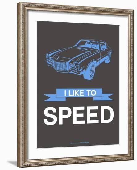 I Like to Speed 1-NaxArt-Framed Art Print