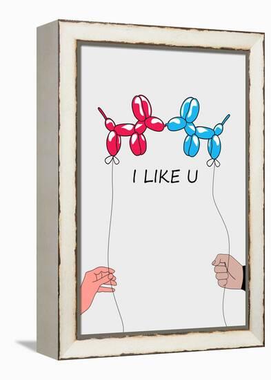 I Like U 2-Mark Ashkenazi-Framed Premier Image Canvas