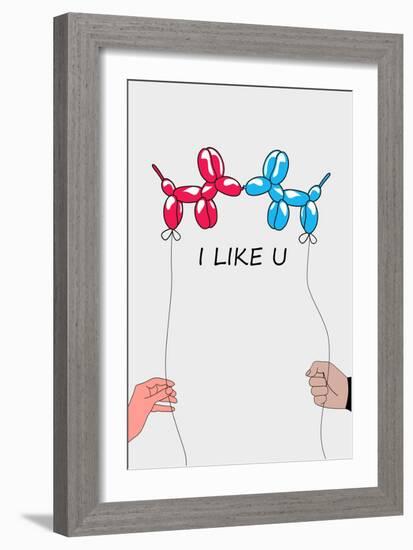 I Like U 2-Mark Ashkenazi-Framed Giclee Print