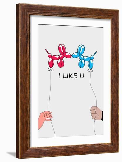 I Like U 2-Mark Ashkenazi-Framed Giclee Print