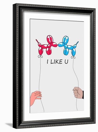 I Like U 2-Mark Ashkenazi-Framed Giclee Print