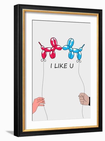 I Like U 2-Mark Ashkenazi-Framed Giclee Print