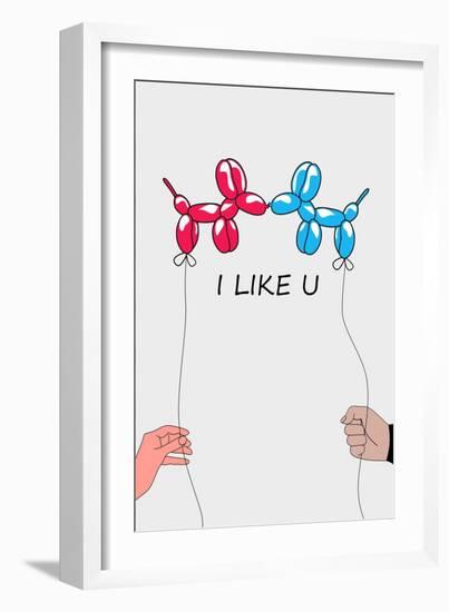 I Like U 2-Mark Ashkenazi-Framed Giclee Print