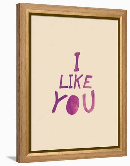 I Like You-null-Framed Stretched Canvas