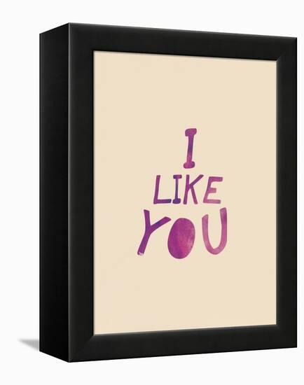 I Like You-null-Framed Stretched Canvas