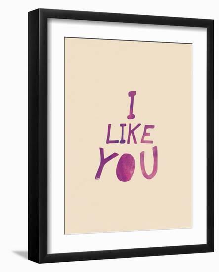 I Like You-null-Framed Art Print