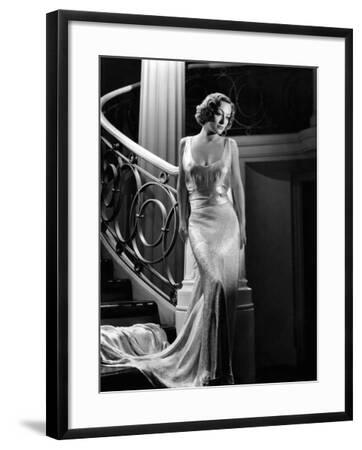 'I Live My Life, Joan Crawford Wearing Evening Gown Designed by Adrian ...