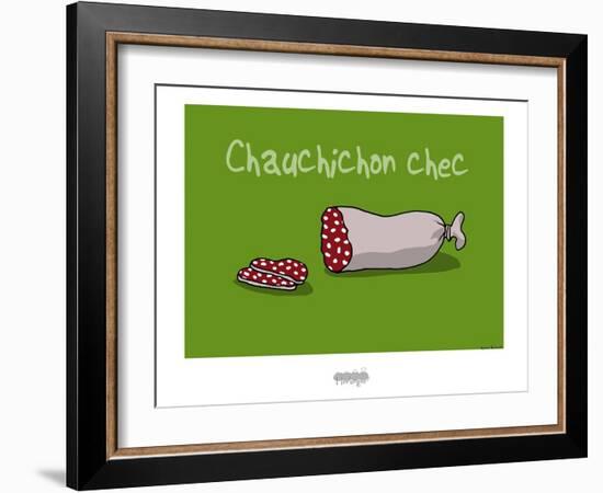 I Lov'ergne - Chauchichon chec-Sylvain Bichicchi-Framed Art Print